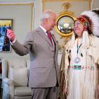 King Charles met with National Chief of the Assembly of First Nations Cindy Woodhouse Nepinak....