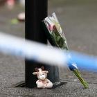 Tributes to victims lie on the ground near the site of the incident in central&nbsp;Liverpool....