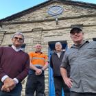 Among the last members of Arrow Kilwinning Lodge are, from left, Edis Embil, Chris Buckley, Gary...