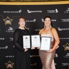 xtravel founders Niki Davies, left, and Tori Keating at last weekend’s National Travel Industry...