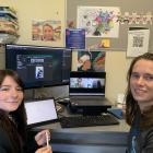 Mana Rangatahi graduate Nikita Stone (left) and game designer Chantal Duxfield chat to INNOV8HQ...