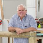 Clutha mayoral candidate Ken Payne takes a break in his Telford workshop during his lunch break...