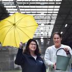 Dunedin Netball general manager Lee-Anne Anderson (left) and Basketball Otago general manager...