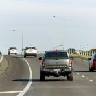 The 110km/h sign for traffic heading north on the Southern Motorway near Curletts Rd. Most...