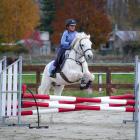 Korah Smith jumps Ash at the Riding for the Disabled fundraising have-a-go day in Alexandra last...
