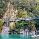 The Blue Pools bridge is set to reopen today. PHOTOS: DEPARTMENT OF CONSERVATION
