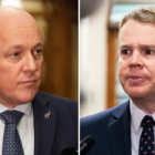 Prime minister Christopher Luxon (left) and opposition leader Chris Hipkins. Photo: RNZ