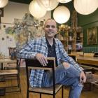 Enjoying the "special vibe" at Stuart St cafe 'Maggies' is new owner Boban "Bobby" Sokolov, who...