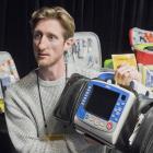 Green Line Trauma Supplies director Matt Hitchiner shows a new defibrillator that Primary...