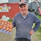 Poultry farmer Nigel Hewitson at his Tisbury poultry farm last week. PHOTO: NINA TAPU