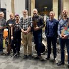 The Box Car Blues Band and friends (from left) Craig Conlan, Jay Morriss, Tammy Shepard, Eric...