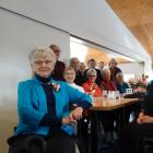 Centenarian Margaret Kyle (left) with her friends from the Lower Waitaki Golf Club out at lunch...