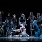 Principal Ana Gallardo Lobaina as The Firebird with RBNZ company members. Photo: Stephen A'Court 