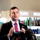 Minister for Regulation David Seymour announces a shakeup in hairdressing regulations.&nbsp;Photo...