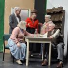 Getting ready to take to the stage to perform The Secret Lives of Extremely Old People are (back,...
