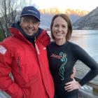 Coastguard Queenstown president Johnny Quinn and fundraising volunteer Sarah McGuinness. PHOTO:...