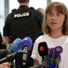 Swedish activist Greta Thunberg speaks to media in Paris. Photo: Reuters 