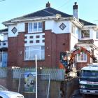 The house at 339 Highgate gets demolished to make way for new townhouses. PHOTO: PETER MCINTOSH
