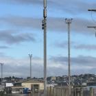 A 5G cell tower at the KiwiRail property near Eden St, Oamaru. PHOTO: ANDREW ASHTON
