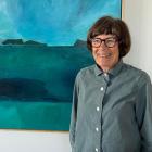 Jane Burdon with a painting she painted for one of her nine grandchildren, Lili Burdon. PHOTO:...