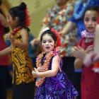 Cleo Cole, 4, performs during the Samoan Independence Day celebrations in the South Dunedin...