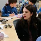 Education Minister Erica Stanford visits Queenstown's Te Kura Whakatipu o Kawarau. Photo: RNZ...