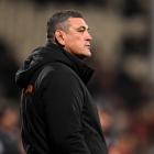 Chiefs head coach Clayton McMillan looks on during the Super Rugby Pacific final at Apollo...