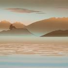 Graeme Stradling’s screenprint of Lake Wānaka will be one of the auction items. Photos: supplied