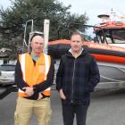 Riverton Coastguard skipper and chairman Ross McKenzie (left) and Gough Bros manager Nick Morris...