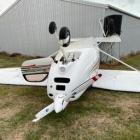 A New Zealand Airline Academy plane that was destroyed at the Oamaru Airport after a severe...