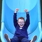St Clair School pupil Gus Moran gives the Dunedin City Council’s newly refurbished St Clair Park,...