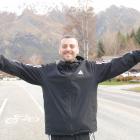 Michael Heyes, of Queenstown, pictured after completing his 30th marathon in 30 days. PHOTO:...