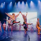 Southland Girls High School perform on the Civic Theatre stage in Invercargill for Showquest...