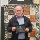 Long-standing YCentral South Island board member Barrie Suter shows off his Y New Zealand...