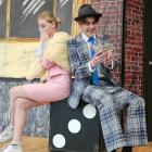 Taking on the roles of Adelaide and Nathan Detroit in Timaru Boys’ and Timaru Girls’ production...