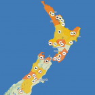 Multiple weather warnings have been issued by MetService. Photo: Screenshot