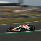 RB's Liam Lawson during practice at Silverstone for the British GP. Photo: Reuters 