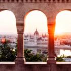 The Budapest skyline as seen from Fishermen's Bastion at sunrise. Photo: Getty Images
