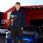 Noah Kitto, 16, of Dunedin, proudly shows his Youth Saloon Competitor of the Year trophy. PHOTO:...