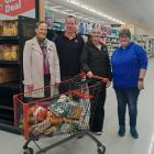 Celebrating a successful shopping spree are (from left) Timaru Girls’ High School principal Deb...