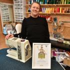 Tracey Vickers, a finalist in the World of Wearable Arts (Wow) again, in her Herbert studio....