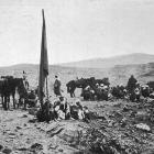 Spanish troops wait for orders to advance at Alhucemas (now called Al Hoceima), on the northern...