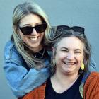 Dunedin DJ TRON (real name Vanessa Cook) (left) with Fresh Light Frequencies organiser Rosie Hill...