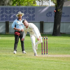 Sydenham seamer Tom Agnew has five wickets in his side's match against Burnside. PHOTO: KEVIN...