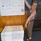 Eating Disorders Carer Support New Zealand chairwoman Sarah Rowland with The Buller Declaration...
