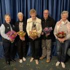 Oamaru Performing Arts Society life members (from left) Margaret Newlands, Joy Riddell, Rosemary...