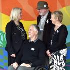 Friends of the University of Otago Medical School John Marrable (in wheelchair), Alan Jackson and...