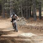 Craig Tregurtha navigates the Lake Tekapo Regional Park trail at last year’s Tekapo10 race. PHOTO...