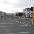 The rider lost control at the intersection of Wharf and Kitchener Sts and ended up on the...