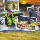 Hamish Anderson, from forestry company IFS Growth, shows Ingka Investments Forestland...